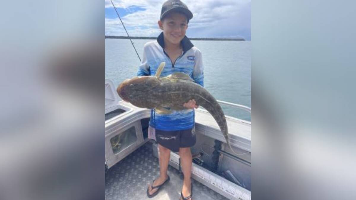 This week's photo is of upcoming junior champion fisho Lachlan Forbes with a cracking flathead caught in the Hastings River.