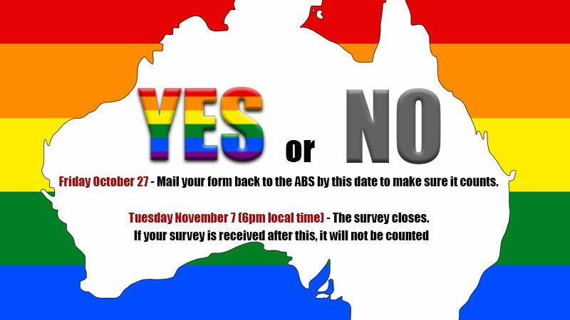Same Sex Marriage Postal Vote Time Is Running Out Camden Haven Courier Laurieton Nsw 1631
