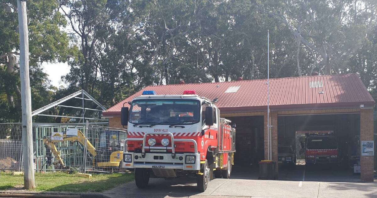 The Rural Fire Service (RFS) station at Bonny Hills is being extended. Picture by Bonny Hills Rural Fire Brigade