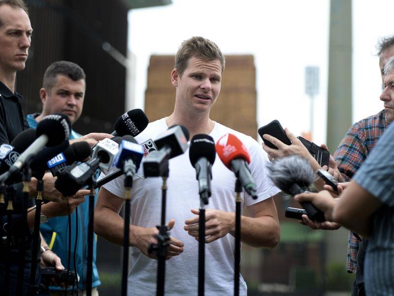 Former Australian captain Steve Smith has addressed the media as his ban from cricket continues.